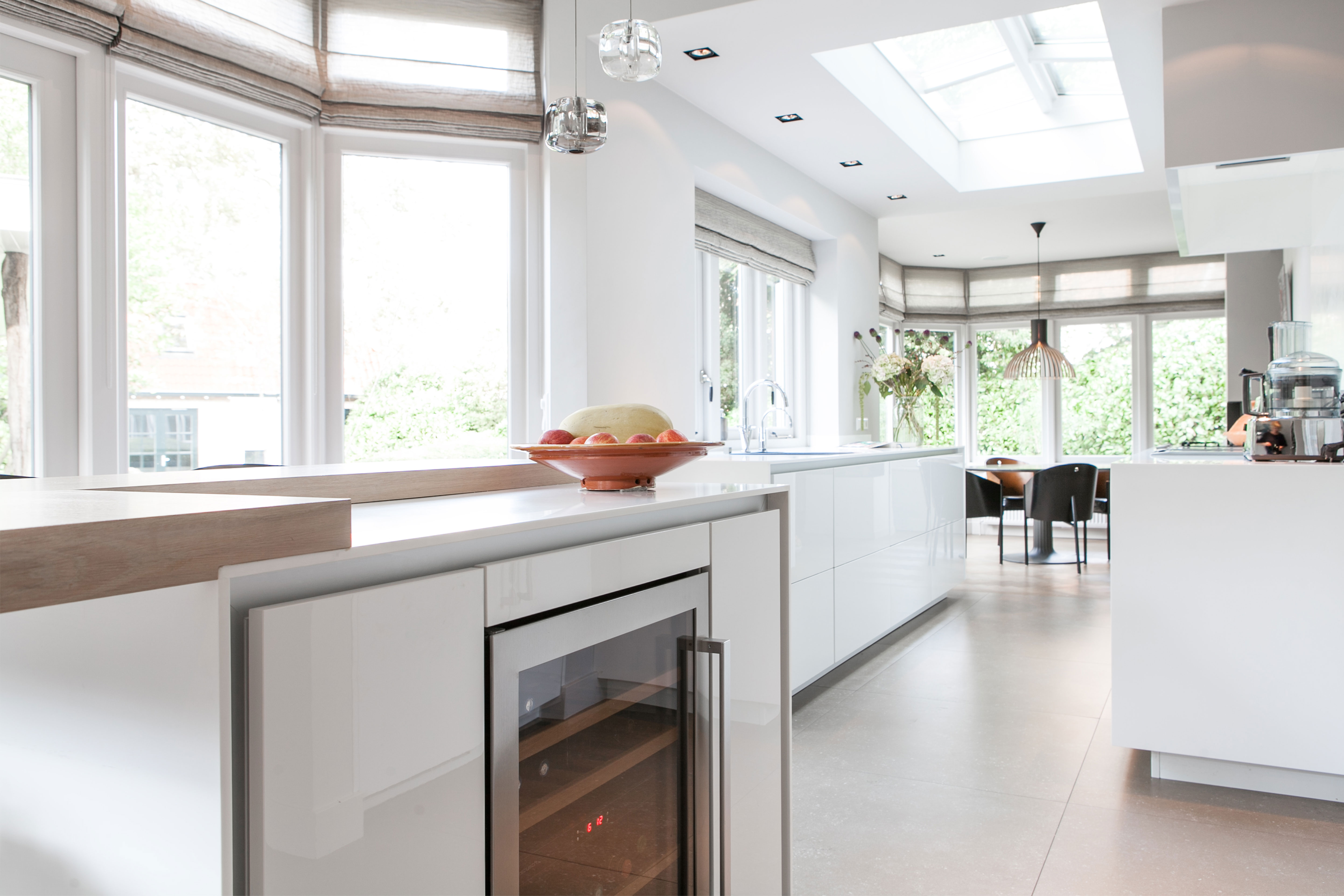 nieuwe keuken met nieuwe dakkoeppel